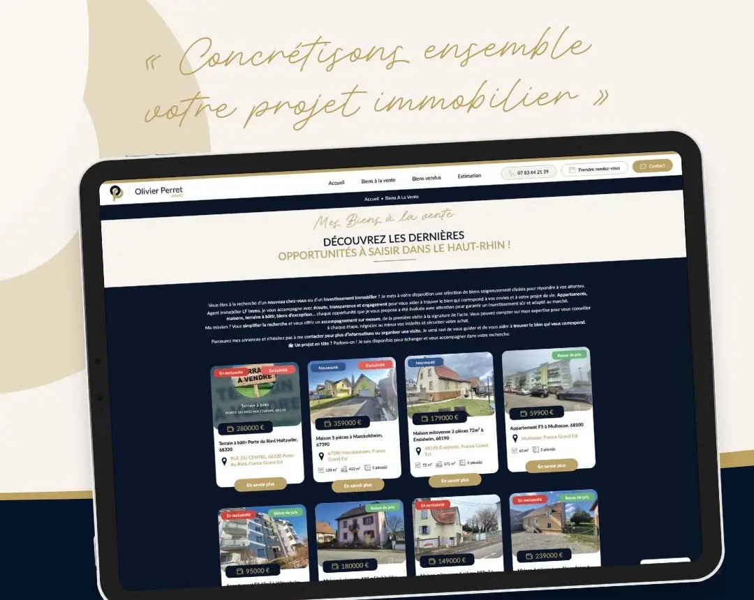 Site Olivier Perret Immo - Réalisation Be4 à Colmar